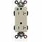 Leviton Straight Blade Receptacle, 5-20R, 20 A, 125V AC, Flush Mount, Self-Grounded MT163-HGI - alternate 1
