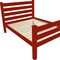 Homeroots Red Solid Wood Twin Bed Frame 546944 - alternate 5