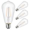 Energetic Lighting ST19 LED Filament Light Bulb, 60-Watt Equivalent Non-Dimmable, 2700K, 4PK YGA16C09-927-4P - alternate 1