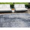 Homeroots 8' X 10' Navy Blue And Sky Blue Abstract Washable Indoor Outdoor Area Rug 587293 - alternate 1