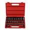Neiko 3/8'' and 1/2'' Dr. Impact Socket Set, SAE and Metric, Deep and Shallow 02443A - alternate 1