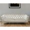 Homeroots 88" Beige Velvet Sofa With Gold Legs 488828 - alternate 5