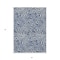 Homeroots 3' X 5' Navy Blue And Ivory Abstract Washable Indoor Outdoor Area Rug 598980 - alternate 8