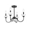 Z-Lite Allistair 4-Light Semi Flush Mount, 20 in W, Matte Black 352-4SF-MB - alternate 7