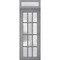 Vdomdoors Front Exterior Prehung FiberGlass Door Frosted Glass / Manux 8312 Grey Ash / Transom Window / Offic MANUX8312EXD-SS-W36 x H80+14-LH - alternate 3