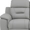 Homeroots 90" Gray Faux Leather Reclining Sofa With Brown Legs 343839 - alternate 6
