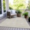 Homeroots 3' X 5' Beige And Gray Chevron Washable Indoor Outdoor Area Rug 596237 - alternate 8