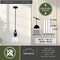 Vaxcel Beloit Black Farmhouse Kitchen Island Mini Pendant Ceiling Light Clear Glass P0357 - alternate 9