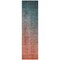 Homeroots 8' Runner Gray and Red Orange Ombre Washable Non Skid Indoor Outdoor Runner Rug 563728 - alternate 6