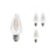 Bulbrite Fiesta 4 Watt Dimmable F15 LED Filament Medium (E26) Base - 2700K (Warm White), 320 Lumens, 4PK 862789 - alternate 1