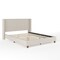 Martha Stewart Kay Queen Upholstered Platform Bed w/Channel Stitched Wingback Headboard/Cushioned Siderails, Beige TW-3WDB03B-Q-BG-MS - alternate 7