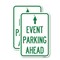 Signmission Parking Sign & Post Kit, 12'' X 18'' 2 Signs, Heavy Gauge Aluminum, 2PK A-1218-2PACK-23366 - alternate 1