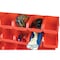 Performance Tool 15 Bin Table Top Storage Rack, Removable Bins, Steel Frame, Red W5186 - alternate 7