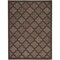 Homeroots 5' X 7' Dark Brown And Light Brown Trellis Indoor Outdoor Area Rug 545227 - alternate 1