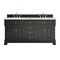 James Martin Vanities Brookfield 72 in. Double Vanity, Black Onyx w/3 CM Carrara White Marble Top 547-V72-BKO-3CAR - alternate 1