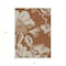 Homeroots 5' X 8' Terra Cotta And Beige Floral Washable Indoor Outdoor Area Rug 589585 - alternate 4