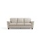 Homeroots 85" Beige Leather Sofa With Black Legs 491298 - alternate 1
