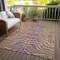 Homeroots 8' X 10' Purple And Copper Animal Print Washable Indoor Outdoor Area Rug 600705 - alternate 9