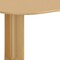 Homeroots 67" Natural Solid Wood Double Pedestal Base Oval Dining Table 721151 - alternate 4