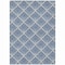 Homeroots 5' X 8' Navy Blue Gray And Ivory Geometric Washable Indoor Outdoor Area Rug 594726 - alternate 7