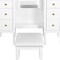 Homeroots 47" White Wood Six Drawer Dresser 714259 - alternate 8