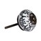 Homeroots Set of Eight Black And White Ceramic And Metal Drawer Pull Knobs, 8PK 544425 - alternate 5
