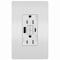 Legrand radiant Series GFCI Outlet, 125 V, 15 A, White 1597TRUSBACWC4 - alternate 4