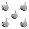 Service Caster 2.375 Inch MRI Safe Casters with Brakes, 7/16 Grip Ring Stem, Set of 5, SCC, 5PK SCC-GR02S60-TPR-GRY-B-71678-MRI-5 - alternate 1
