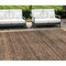 Homeroots 8' X 10' Orange Copper And Brown Striped Washable Indoor Outdoor Area Rug 588115 - alternate 1