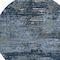 Homeroots 8' Blue And Navy Blue Round Abstract Washable Indoor Outdoor Area Rug 610428 - alternate 7