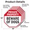 Signmission Private Property Beware of Dogs, 10 inch X 10 inch, Aluminum Metal Signs, 5PK OC-A-5Pack-10-151 - alternate 4