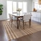 Homeroots 3' X 5' Brown Beige And Beige Plaid Washable Indoor Outdoor Area Rug 601500 - alternate 7