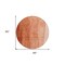 Homeroots 8' Red Copper And Terra Cotta Round Ombre Washable Indoor Outdoor Area Rug 581818 - alternate 6