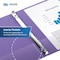 Davis Group Easyview Premium, Round Ring, Customizable, View Binder, (Purple, 3"), PK6 8414-69-06 - alternate 5