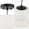 Jonathan Y Lacey 12 in. 1-Light Modern Bohemian Woven Paper Rope Round Globe LED Pendant, White/Black JYL1134A - alternate 9
