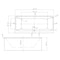 Alfi Brand 67" White Rectangular Acrylic Free Standing Soaking Bathtub AB8859 - alternate 11