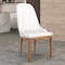 Leisuremod Verisma Collection Modern Wooden Dining Chair in White, 4PK VC57W4 - alternate 8