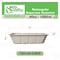 Ecoquality 40oz Rectangular Sugarcane Container, Compostable Bowls for Takeout, and Restaurant, 200PK EQCRTB40-200 - alternate 8
