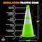 Xpose Safety Traffic Safety Cone, 28 in, Premium PVC, Dual 6 in & 4 in Reflective Collar, Lime Green LTC28-64-1-X - alternate 4
