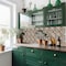 Homeroots 4" x 4" Red And Green Vinyl Arabesque Peel And Stick Removable Tiles 572053 - alternate 7