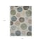 Homeroots 9' X 12' Khaki Fern Green And Teal Blue Geometric Washable Indoor Outdoor Area Rug 630583 - alternate 6