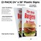 Signmission The Best Burgers In Town!, Plastic Signs Only 24 Inch x 36 Inch, Corrugated Plastic, 2PK CSB-2436-2PACK-The Best Burgers In Town! - alternate 2