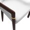 Leisuremod Opaline Series Elegant Wooden Dining Chair in Black Velvet and White OC24BLW - alternate 7