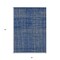 Homeroots 3' X 5' Navy Blue Gray And Brown Striped Washable Indoor Outdoor Area Rug 597409 - alternate 8