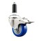 Service Caster 3 Inch 316SS Blue Poly Swivel 1 Inch Expanding Stem Caster Lock Brake SCC SCC-SS316TTLEX20S314-PPUB-BLUE-1 - alternate 1