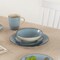 Dinewares 32 PC Spin Wash Dinnerware Dish Set for 8 Person, Mugs, Salad and Dinner Plates and Bowls QI004502.BL.2 - alternate 8