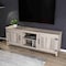 Homeroots 70" Gray Wood Enclosed and Open Storage TV Stand 632589 - alternate 8