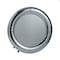 Homeroots 32" Silver Round Curved Frame Accent Mirror 485011 - alternate 1