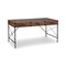 Homeroots 59" Brown Wood Wall Mounted H-Shape Writing Desk With Three Drawers 568259 - alternate 10