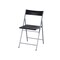 Homeroots Set of Six Black and Silver Folding Side Chairs 568250 - alternate 6